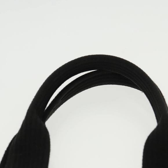 BURBERRY Blue Label Tote Bag Canvas Silver Black Auth 96669 - Picture 8 of 16